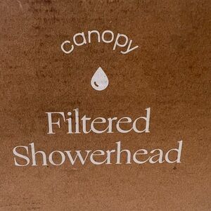 NWOT Canopy Filtered Showerhead - Polished Chrome with extra filter
